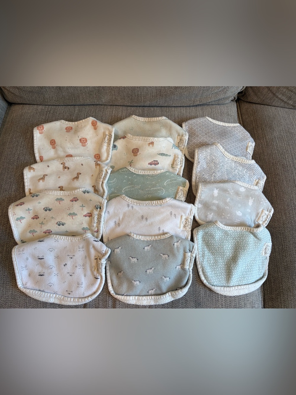 KeaBabies 100% Cotton baby bibs bundle